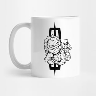 Dope masked character cheers to the lord line drawing Mug